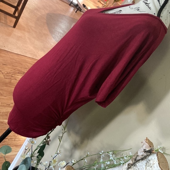 Johnny shirt red shirt sleeve M crinkle sides - Picture 4 of 9